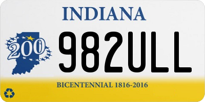 IN license plate 982ULL