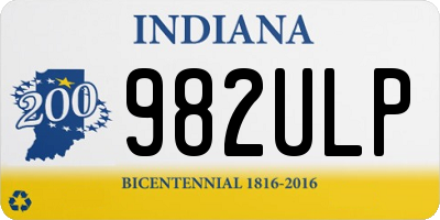 IN license plate 982ULP