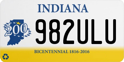 IN license plate 982ULU