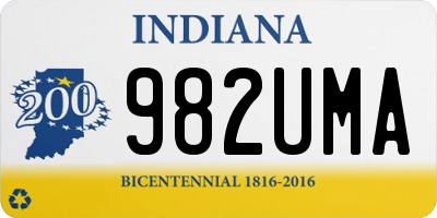 IN license plate 982UMA