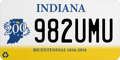 IN license plate 982UMU