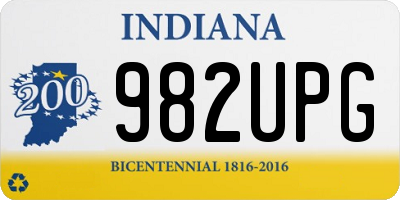 IN license plate 982UPG