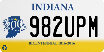 IN license plate 982UPM