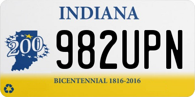 IN license plate 982UPN