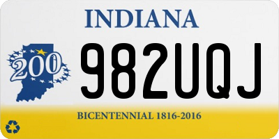IN license plate 982UQJ