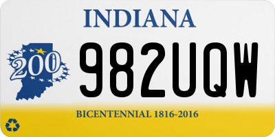 IN license plate 982UQW