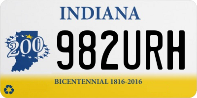 IN license plate 982URH