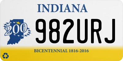 IN license plate 982URJ