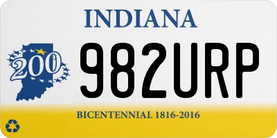 IN license plate 982URP