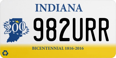 IN license plate 982URR