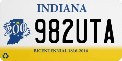 IN license plate 982UTA