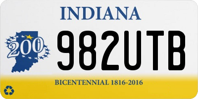 IN license plate 982UTB