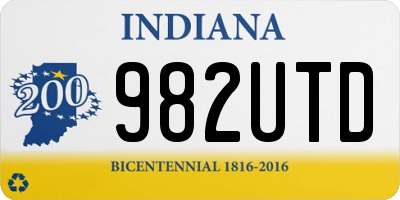 IN license plate 982UTD