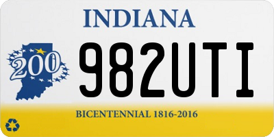 IN license plate 982UTI