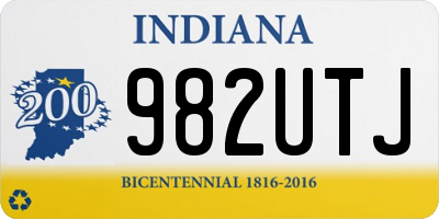 IN license plate 982UTJ