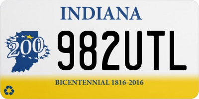 IN license plate 982UTL