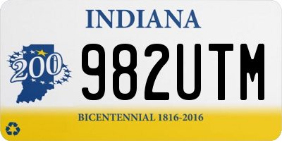 IN license plate 982UTM