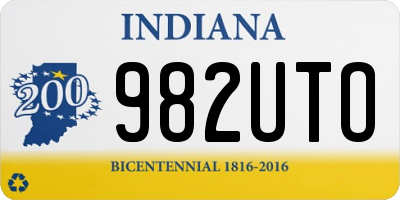 IN license plate 982UTO