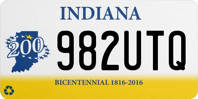 IN license plate 982UTQ
