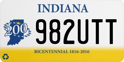 IN license plate 982UTT