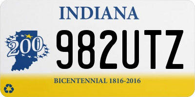 IN license plate 982UTZ