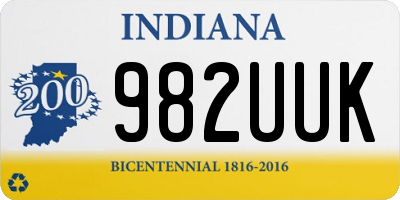 IN license plate 982UUK