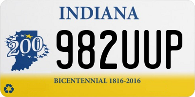 IN license plate 982UUP