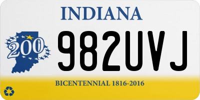 IN license plate 982UVJ