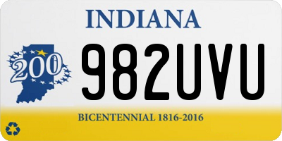 IN license plate 982UVU