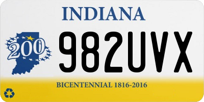 IN license plate 982UVX