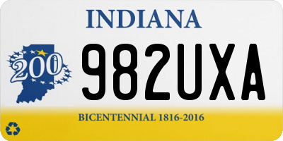 IN license plate 982UXA