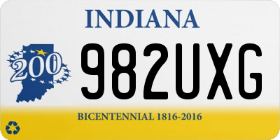 IN license plate 982UXG