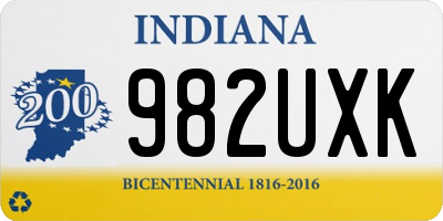 IN license plate 982UXK