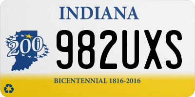 IN license plate 982UXS