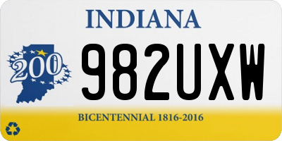 IN license plate 982UXW