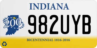 IN license plate 982UYB