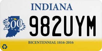 IN license plate 982UYM