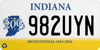 IN license plate 982UYN