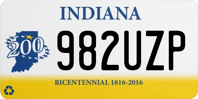 IN license plate 982UZP