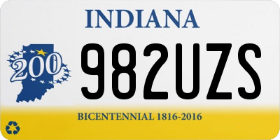 IN license plate 982UZS