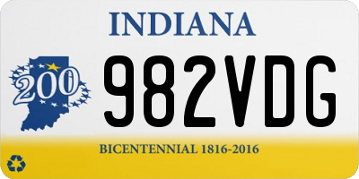 IN license plate 982VDG