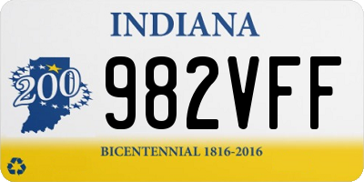 IN license plate 982VFF