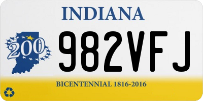 IN license plate 982VFJ