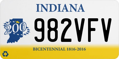 IN license plate 982VFV