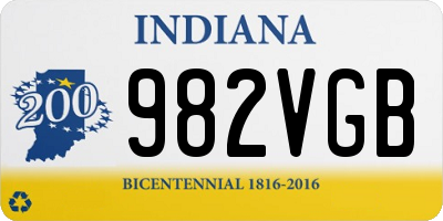 IN license plate 982VGB