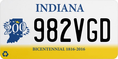 IN license plate 982VGD