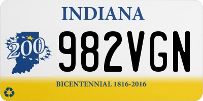 IN license plate 982VGN