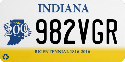 IN license plate 982VGR