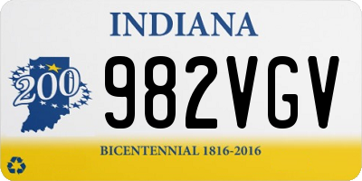 IN license plate 982VGV