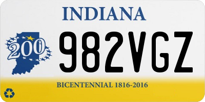 IN license plate 982VGZ